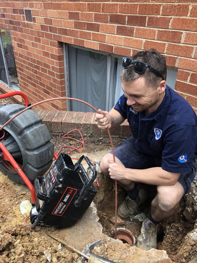 plumber at older home in melbourne